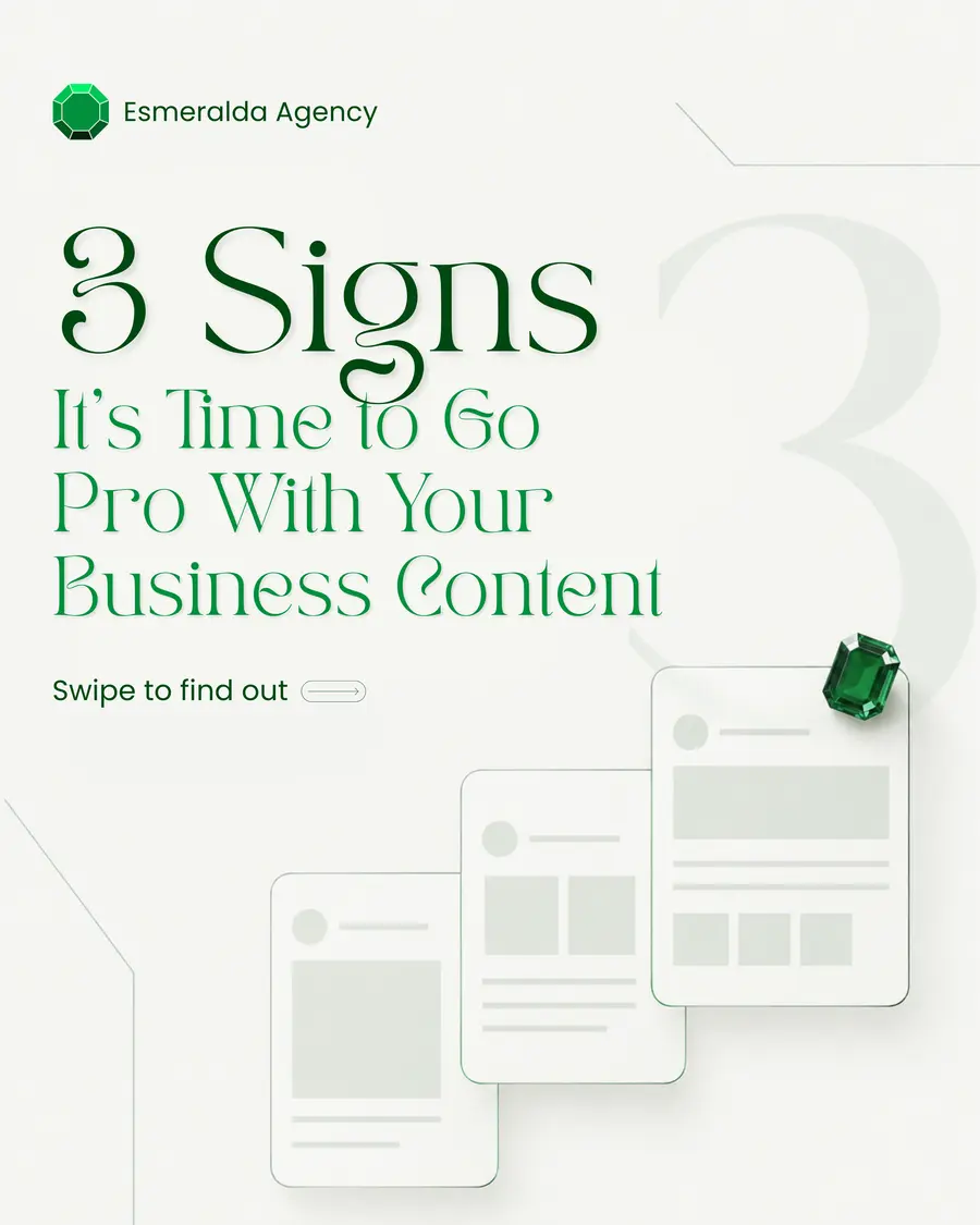 Esmeralda Agency social media carousel cover